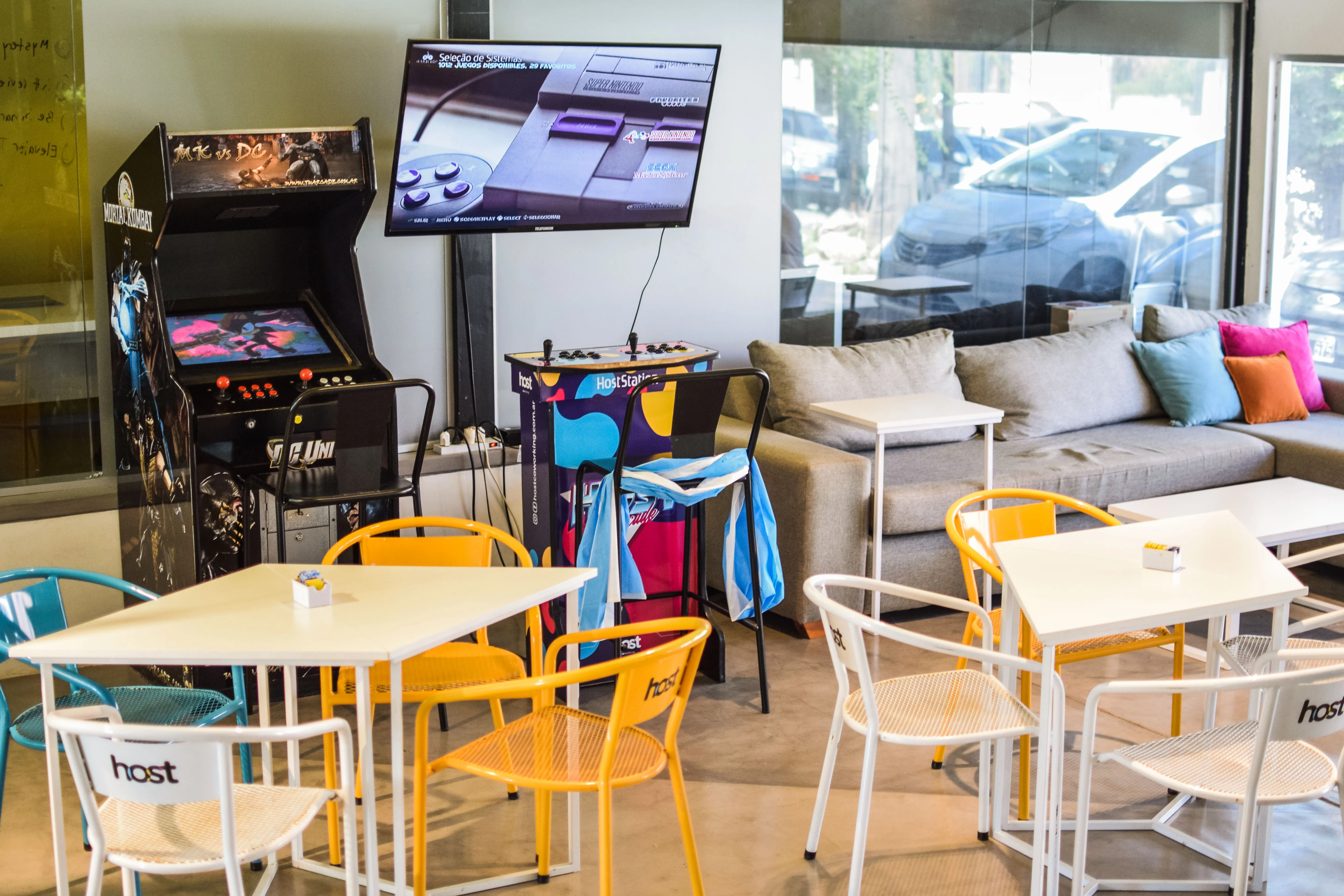 Zona de entretenimiento en Host Villa Belgrano