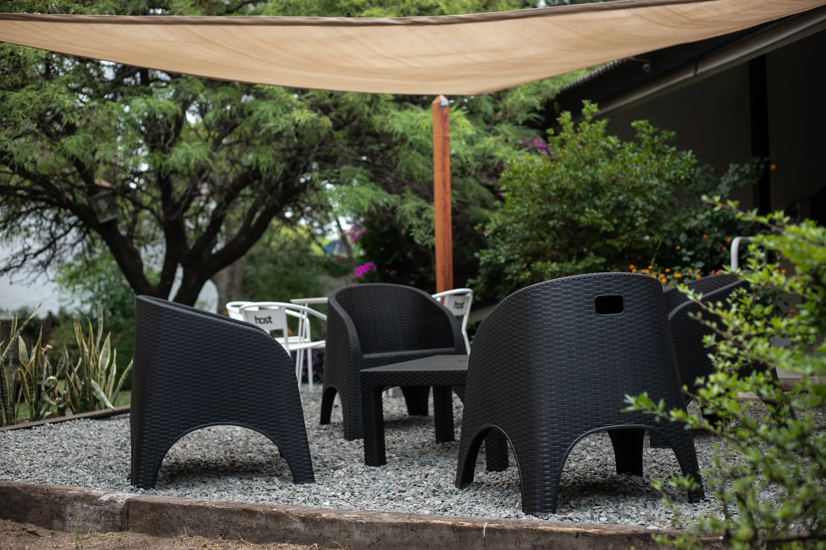 Patio para desconectar en Host Villa Belgrano